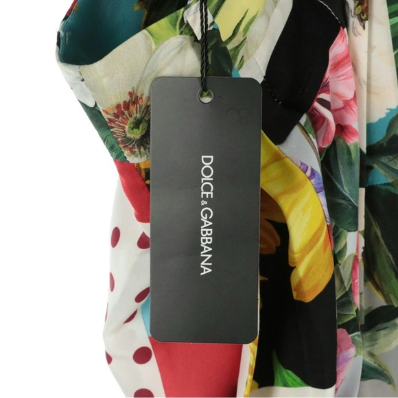 DOLCE & GABBANA Printed Silk Crêpe Wide-Leg Pants Sz 36 NWT - Picture 6 of 10